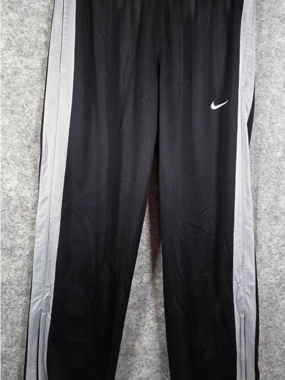 Nike Men’s Black Joggers with Gray Side Stripes